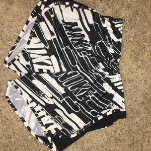 black and white youth nike shorts